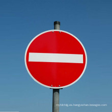 Placa de advertencia / señal de advertencia de tráfico Señal de stop Tarjeta de seguridad circular
